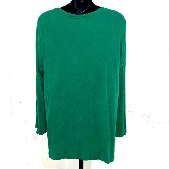 White Stag Emerald Green Blouse with Sequin Bust (L/G 12-14) - Picture 4 of 7